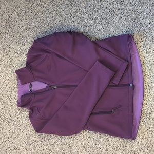 The North Face - Purple, fleece lined Jacket - Size S